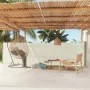 Retractable cream side awning for patio 140x600 cm by vidaXL, Umbrellas - Ref: Foro24-317953, Price: 87,36 €, Discount: %
