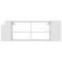 Mueble de pared para TV contrachapada blanco brillo 102x35x35cm | Foro24.es | Tu tienda online para hogar, jardín y más Foro24.es