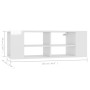 Mueble de pared para TV contrachapada blanco brillo 102x35x35cm | Foro24.es | Tu tienda online para hogar, jardín y más Foro24.es