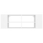 Mueble de pared para TV madera contrachapada blanco 102x35x35cm | Foro24.es | Tu tienda online para hogar, jardín y más Foro24.es