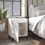 Mesita de noche con patas de metal blanco 40x30x50 cm von , Nachttische - Ref: Foro24-805833, Preis: 37,11 €, Rabatt: %