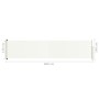 Toldo lateral retráctil para patio crema 140x600 cm de vidaXL, Sombrillas - Ref: Foro24-317953, Precio: 88,97 €, Descuento: %