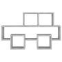 Estante pared forma de coche madera ingeniería gris 82x15x51 cm by , Shelves and shelves - Ref: Foro24-807254, Price: 35,38 €...