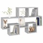 Estante pared forma de coche madera ingeniería gris 82x15x51 cm by , Shelves and shelves - Ref: Foro24-807254, Price: 35,38 €...
