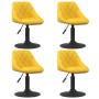 Sillas de comedor giratorias 4 uds terciopelo amarillo mostaza | Foro24.es | Tu tienda online para hogar, jardín y más Foro24.es