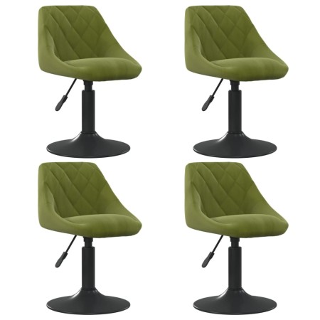 Sillas de comedor giratorias 4 unidades terciopelo verde claro | Foro24.es | Tu tienda online para hogar, jardín y más Foro24.es