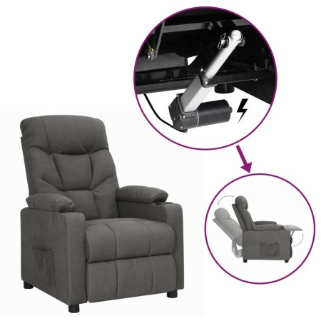 Sillón elevable tela gris oscuro by , Armchairs - Ref: Foro24-3093458, Price: 256,65 €, Discount: %