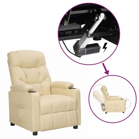Sillón elevable tela crema by , Armchairs - Ref: Foro24-3093466, Price: 243,28 €, Discount: %