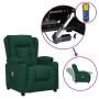 Sillón de masaje elevable tela verde oscuro by , Electric massage chairs - Ref: Foro24-3093439, Price: 289,90 €, Discount: %
