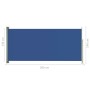 Einziehbare seitliche Gartenmarkise blau 140x300 cm von vidaXL, Sonnenschirme - Ref: Foro24-317876, Preis: 78,19 €, Rabatt: %