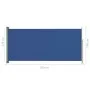 Einziehbare seitliche Gartenmarkise blau 140x300 cm von vidaXL, Sonnenschirme - Ref: Foro24-317876, Preis: 89,76 €, Rabatt: %