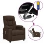 Silla de masaje elevable de tela marrón oscuro by , Electric massage chairs - Ref: Foro24-3093472, Price: 309,76 €, Discount: %