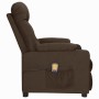 Silla de masaje elevable de tela marrón oscuro by , Electric massage chairs - Ref: Foro24-3093472, Price: 309,76 €, Discount: %