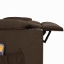 Silla de masaje elevable de tela marrón oscuro by , Electric massage chairs - Ref: Foro24-3093472, Price: 309,76 €, Discount: %