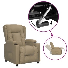 Sillón elevable cuero sintético color capuchino by , Armchairs - Ref: Foro24-3093445, Price: 276,16 €, Discount: %