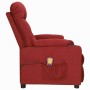 Sillón de masaje elevable tela rojo tinto | Foro24.es | Tu tienda online para hogar, jardín y más Foro24.es