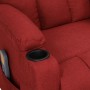 Sillón de masaje elevable tela rojo tinto | Foro24.es | Tu tienda online para hogar, jardín y más Foro24.es