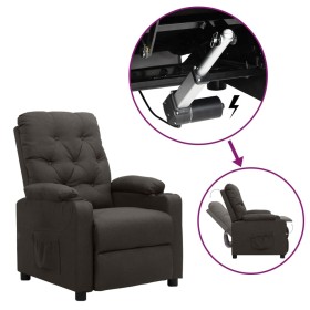 Sillón elevable tela gris taupe