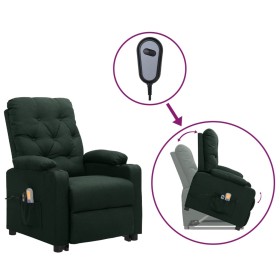 Sillón de masaje elevable tela verde oscuro by , Electric massage chairs - Ref: Foro24-3093493, Price: 258,92 €, Discount: %
