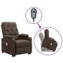 Sillón de masaje elevable de tela marrón | Foro24.es | Tu tienda online para hogar, jardín y más Foro24.es