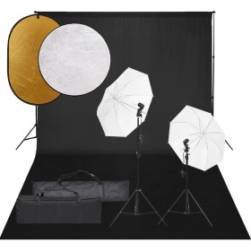 Kit de estudio fotográfico con set de luces, fondo y reflector von , Blitze und Studiobeleuchtung - Ref: Foro24-3094661, Prei...
