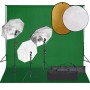 Kit de estudio fotográfico con set de luces, fondo y reflector | Foro24.es | Tu tienda online para hogar, jardín y más Foro24.es