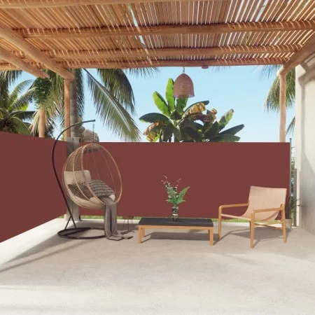 Retractable brown side awning 140x600 cm by vidaXL, Umbrellas - Ref: Foro24-317991, Price: 87,19 €, Discount: %