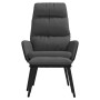 Sillón de relax con taburete tela y piel sintética gris oscuro von , Sessel - Ref: Foro24-3097507, Preis: 125,54 €, Rabatt: %