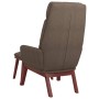 Sillón de relax con reposapiés de tela gris taupé by , Armchairs - Ref: Foro24-3097572, Price: 148,91 €, Discount: %