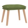 Sillón de relax con taburete de terciopelo verde claro by , Armchairs - Ref: Foro24-3097823, Price: 142,48 €, Discount: %