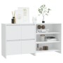 Aparador de 2 piezas madera contrachapada blanco by , Sideboards - Ref: Foro24-3098081, Price: 143,68 €, Discount: %