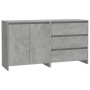 Aparador de 2 piezas madera manufacturada gris hormigón de , Aparadores - Ref: Foro24-3098060, Precio: 149,07 €, Descuento: %
