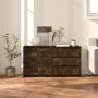 Aparador de 2 piezas madera manufacturada color roble ahumado by , Sideboards - Ref: Foro24-3098062, Price: 161,93 €, Discoun...