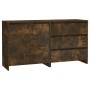 Aparador de 2 piezas madera manufacturada color roble ahumado by , Sideboards - Ref: Foro24-3098062, Price: 161,93 €, Discoun...