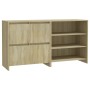 Aparador de 2 piezas madera manufacturada color roble Sonoma by , Sideboards - Ref: Foro24-3098083, Price: 148,06 €, Discount: %
