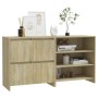 Aparador de 2 piezas madera manufacturada color roble Sonoma by , Sideboards - Ref: Foro24-3098083, Price: 148,06 €, Discount: %