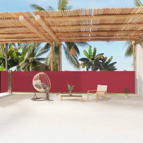 Toldo lateral retráctil rojo 140x1200 cm de vidaXL, Sombrillas - Ref: Foro24-318065, Precio: 112,15 €, Descuento: %