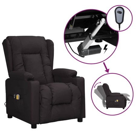 Sillón de masaje eléctrico cuero sintético negro von , Elektrische Massagesessel - Ref: Foro24-3098808, Preis: 268,80 €, Raba...