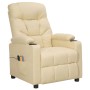Sillón de masaje eléctrico tela color crema | Foro24.es | Tu tienda online para hogar, jardín y más Foro24.es