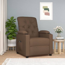 Sillón reclinable eléctrico de tela marrón by , Armchairs - Ref: Foro24-3098843, Price: 243,21 €, Discount: %