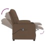Sillón reclinable eléctrico de tela marrón by , Armchairs - Ref: Foro24-3098843, Price: 243,21 €, Discount: %