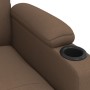 Sillón reclinable eléctrico de tela marrón by , Armchairs - Ref: Foro24-3098843, Price: 243,21 €, Discount: %