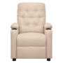 Sillón reclinable eléctrico de tela crema | Foro24.es | Tu tienda online para hogar, jardín y más Foro24.es