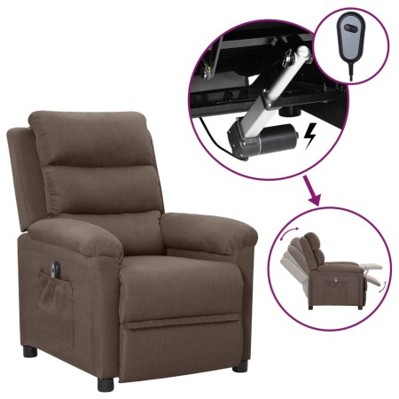 Sillón reclinable eléctrico tela gris taupé | Foro24.es | Tu tienda online para hogar, jardín y más Foro24.es