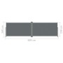 Toldo lateral retráctil gris antracita 160x600 cm de vidaXL, Sombrillas - Ref: Foro24-317996, Precio: 117,81 €, Descuento: %
