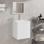 Armario de lavabo con lavamanos y espejo blanco von , Badezimmerwaschtische - Ref: Foro24-3114171, Preis: 143,24 €, Rabatt: %