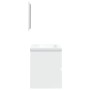 Armario de lavabo con lavamanos y espejo blanco von , Badezimmerwaschtische - Ref: Foro24-3114171, Preis: 143,24 €, Rabatt: %