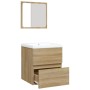 Armario de lavabo con lavamanos y espejo color roble sonoma by , bathroom vanities - Ref: Foro24-3114173, Price: 149,85 €, Di...