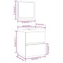 Armario de lavabo con lavamanos y espejo color roble sonoma by , bathroom vanities - Ref: Foro24-3114173, Price: 149,85 €, Di...
