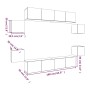 Set de muebles para TV 8 pzas madera contrachapada roble marrón by , TV Furniture - Ref: Foro24-3114221, Price: 247,77 €, Dis...